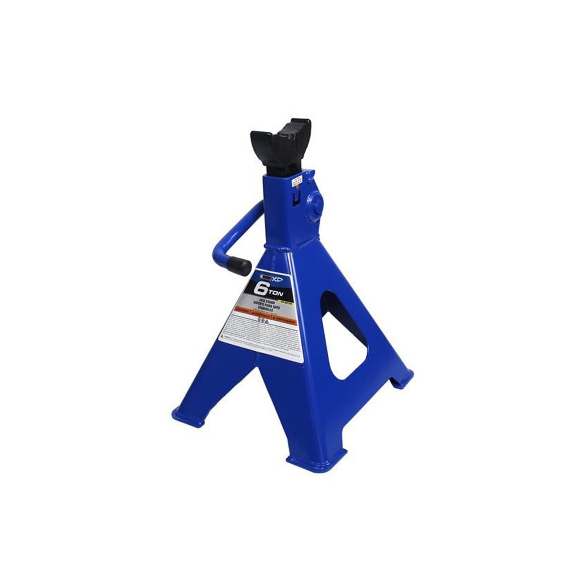 K-TOOL K-61205 6-Ton Jack Stands, Ratchet Action, Steel Base, 15.75"-24" Lift Range