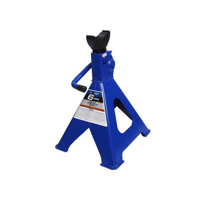 K-TOOL K-61205 6-Ton Jack Stands, Ratchet Action, Steel Base, 15.75"-24" Lift Range