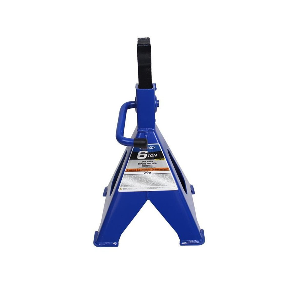 K-TOOL K-61205 6-Ton Jack Stands, Ratchet Action, Steel Base, 15.75"-24" Lift Range