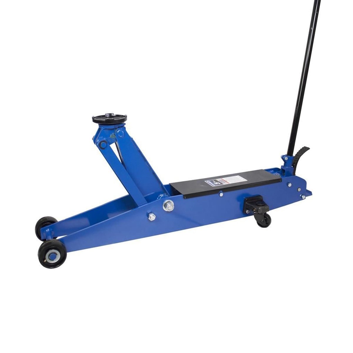K-TOOL KTIHD63155 5-Ton Heavy-Duty Service Jack, 5.75"-22" Lift Range, Foot Pedal, Locking Handle