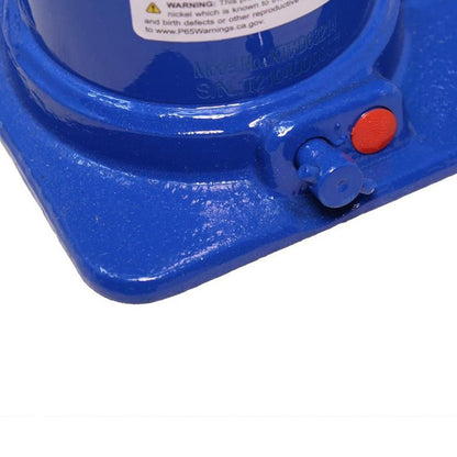 K-TOOL K-63214 12-Ton Short Bottle Jack, Welded, 7.48" - 13.78" Lift Range, Heavy-Duty Base