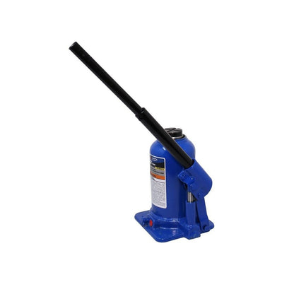 K-TOOL K-63214 12-Ton Short Bottle Jack, Welded, 7.48" - 13.78" Lift Range, Heavy-Duty Base