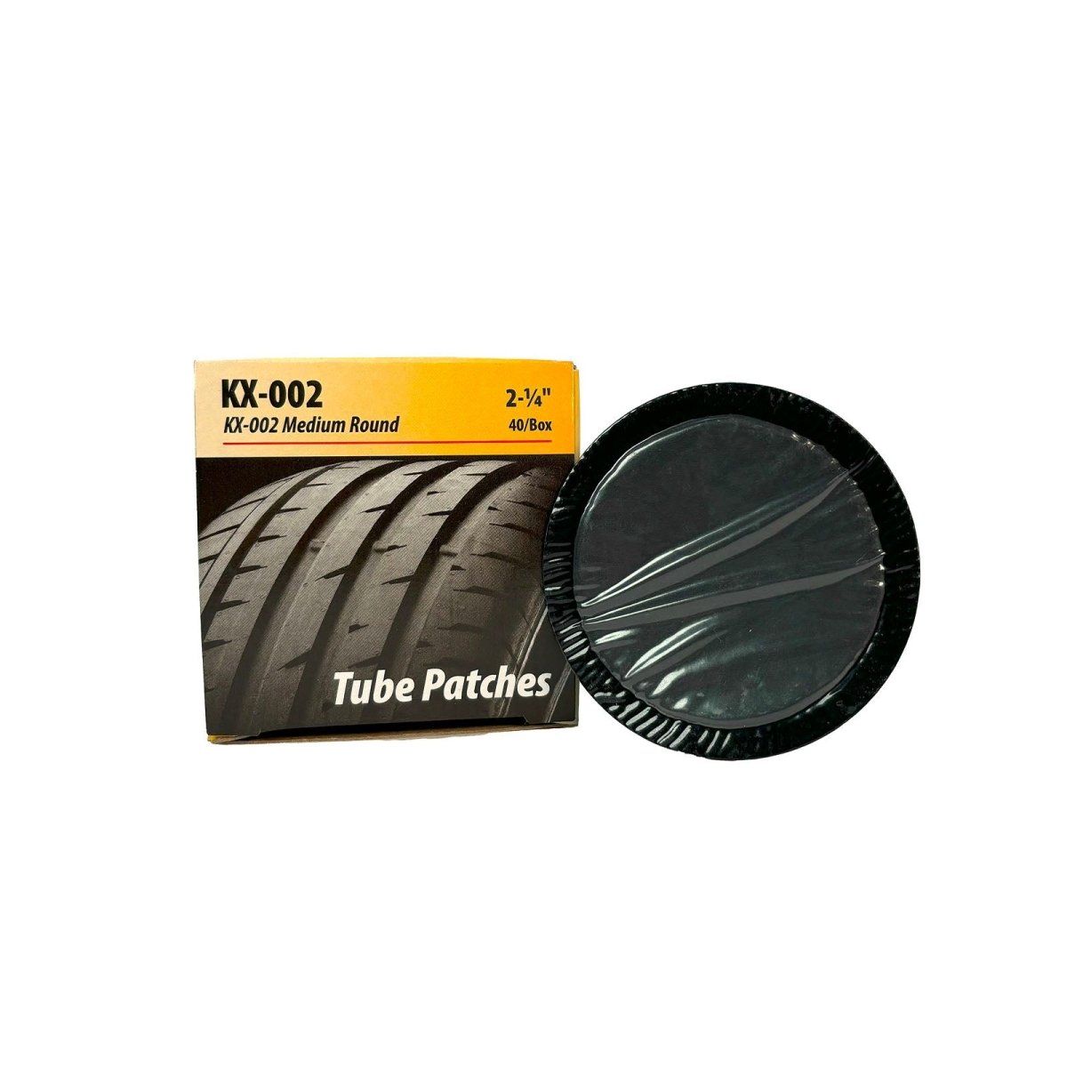 KEX KEX-002 Tube Patch, 2-1/4" Round, 40/Box