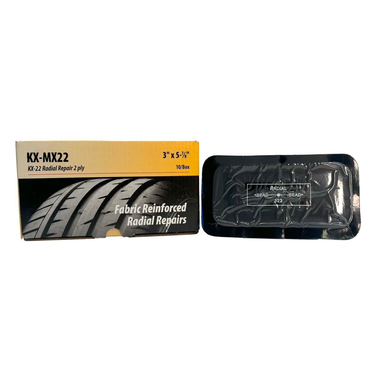 KEX KEX-MX22 Radial Repair Unit, 3" x 6", 2-Ply (Box of 10)
