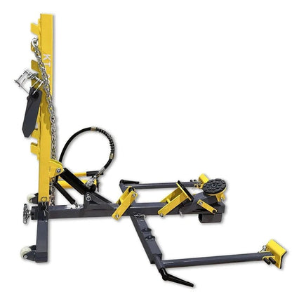 Side view of Katool KT-222 manual hydraulic frame puller