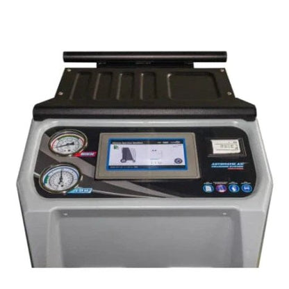 Digital control panel keypad and pressure gauges on Katool AC1800