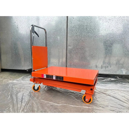 Katool KT-CT330 lift table in fully lowered position for compact storage
