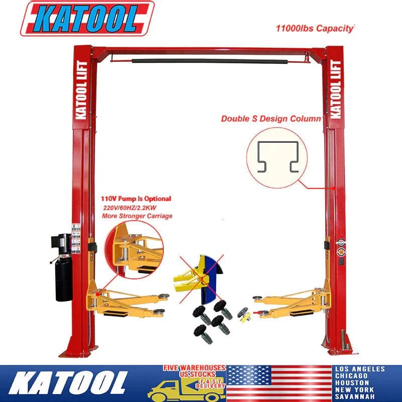 Katool KT-M110 – Two-Post Lift (11,000 lb, Symmetric)