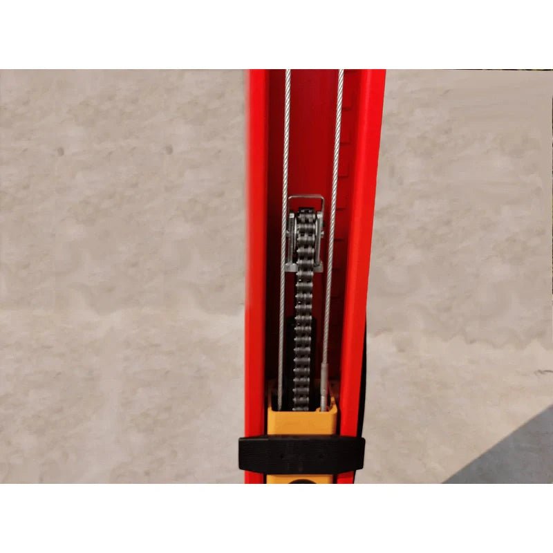 Internal safety ladder (zoomed out view), equalizer cables, and hydraulic hose routing details