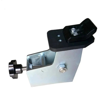 Adjustable clamping mechanism for motorcycle and ATV wheels