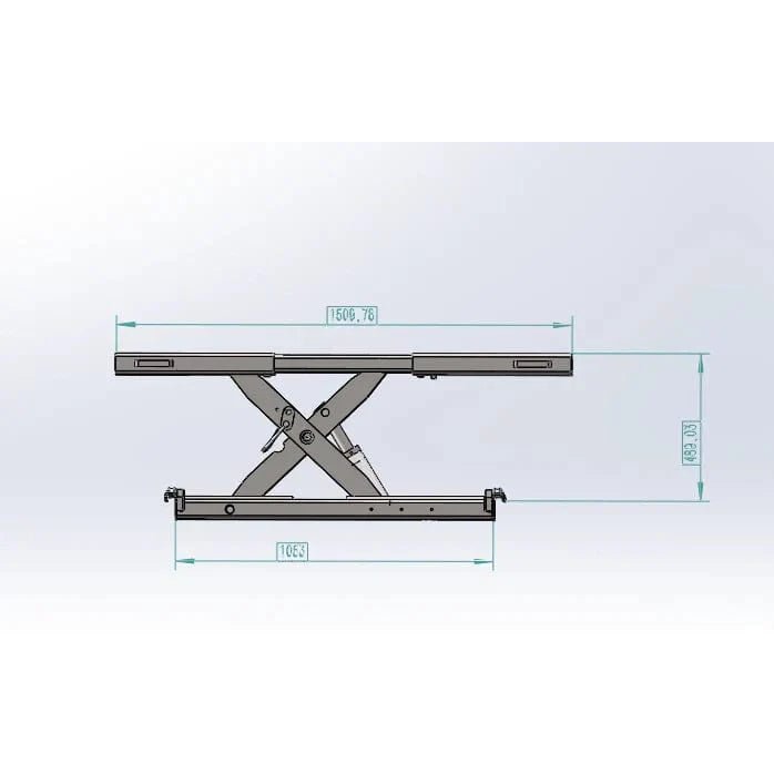 Adjustable width dimensions for fitting different 4-post lifts