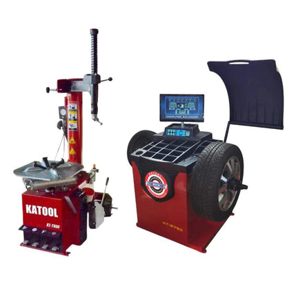 Katool KT-T800 + KT-B750 – Tire Changer + Wheel Balancer (Combo)