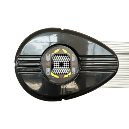 Close-up of precision camera sensor on Katool AV533 3D wheel alignment machine used for accurate vehicle measurements