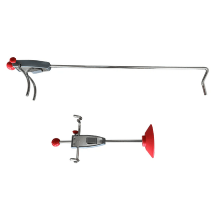 Steering wheel lock and pedal depressor tools included with Katool AV533 3D wheel alignment machine for alignment adjustments