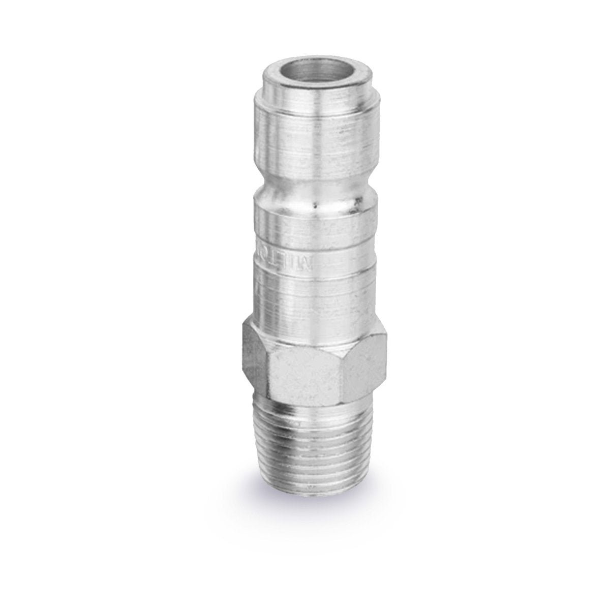 MILTON MIL-1819 3/8" Male Plug – G-Style, Case Hardened Steel, 300 PSI