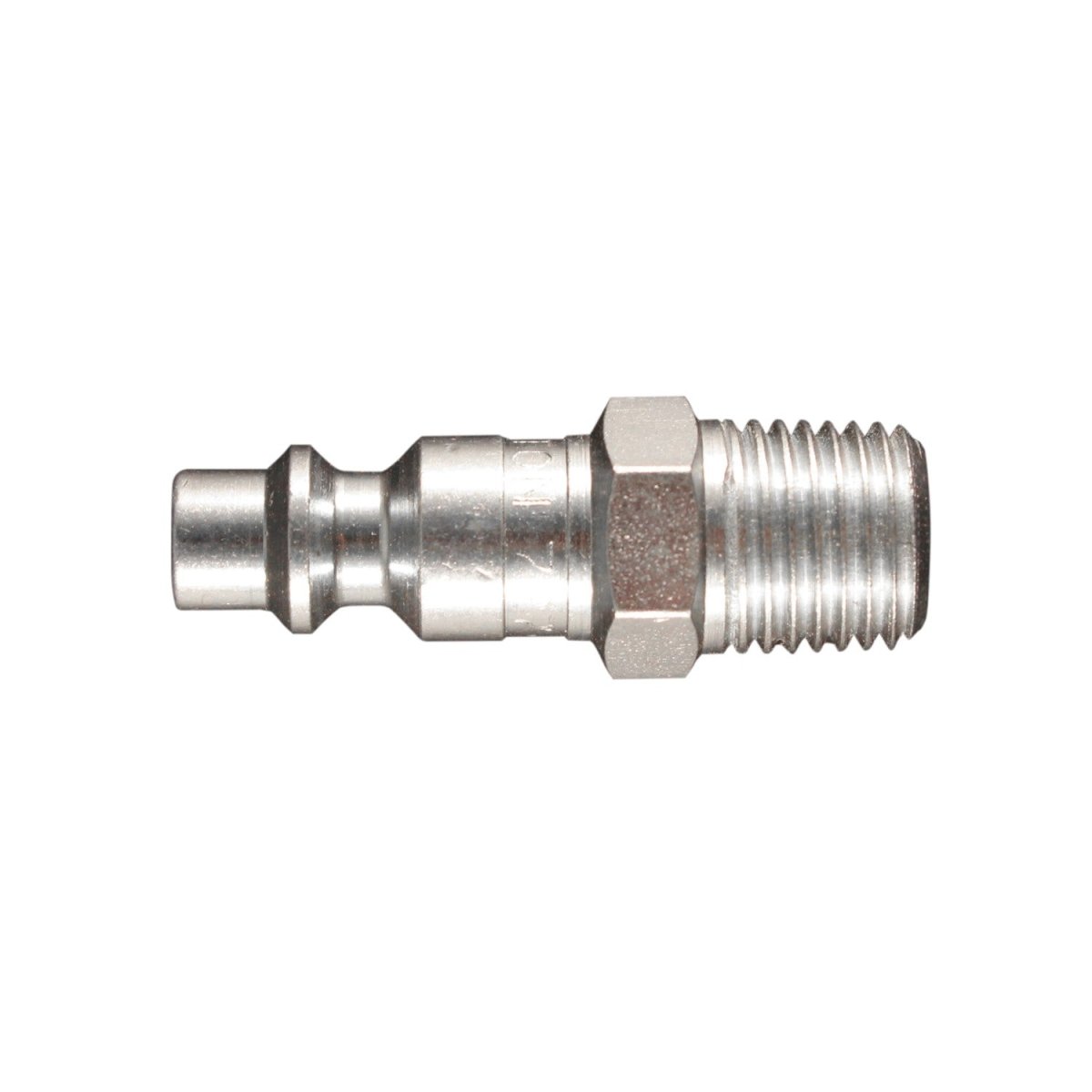 MILTON MIL-727 1/4" MNPT M Style Plug, 40 SCFM, 300 PSI, Steel