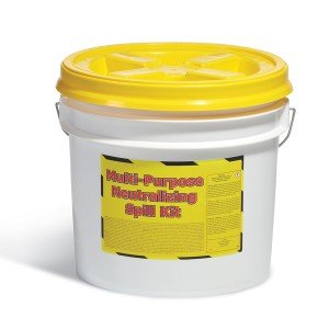 SPILLTECH ST-MPN-KIT Multi-Purpose Neutralizing Spill Kit, Includes Bucket, Absorbents, and Neutralizers