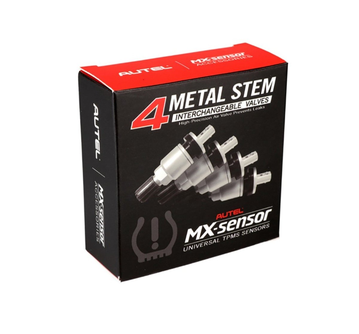 MT-RSR MX-Sensor-M Replacement TPMS Valve Stems, Metal, Press-In, 4-Pack