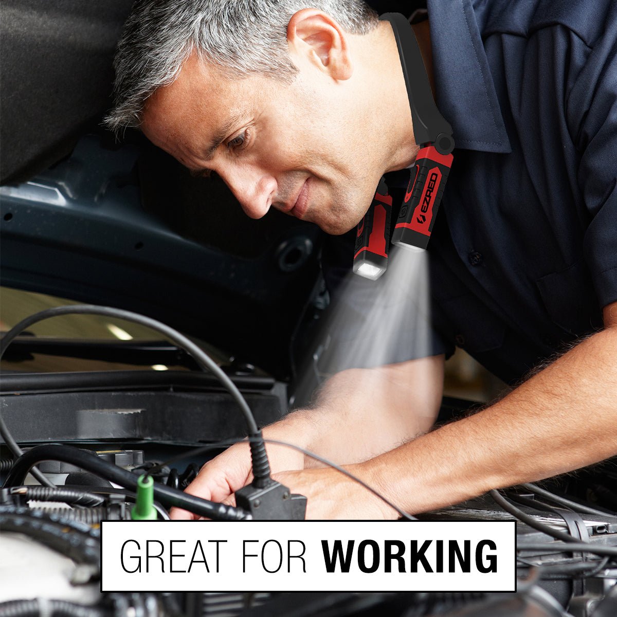 EZ-RED EZR-L-NK15 Rechargeable Neck Light, 300 Lumens, USB Rechargeable, IPX4 Water-Resistant