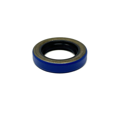 MT-RSR OS3163-BLUE brake lathe seal shown in angled side view highlighting blue outer ring and compact profile