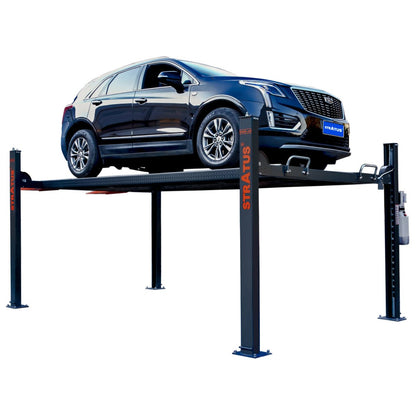 Stratus 4 Post-Lift 10,000 lbs Capacity Manual Release Storage Car Lift (Caster Kit Sold Separately), SAE-P410