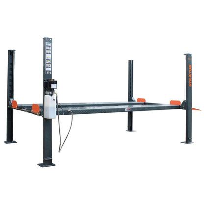 Stratus 4 Post-Lift 8,000 lbs Capacity Manual Release Compact Storage Parking Car Lift With Castors, SAE-P48C