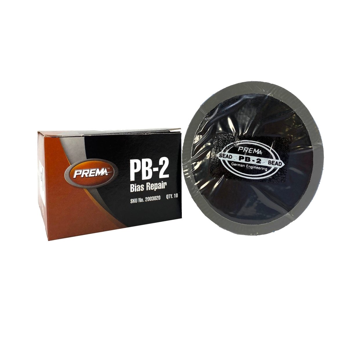 PREMA PRE-PB-2 Bias Ply Tire Repair Unit, 3-1/4" Diameter, 2-Ply (Box of 10)