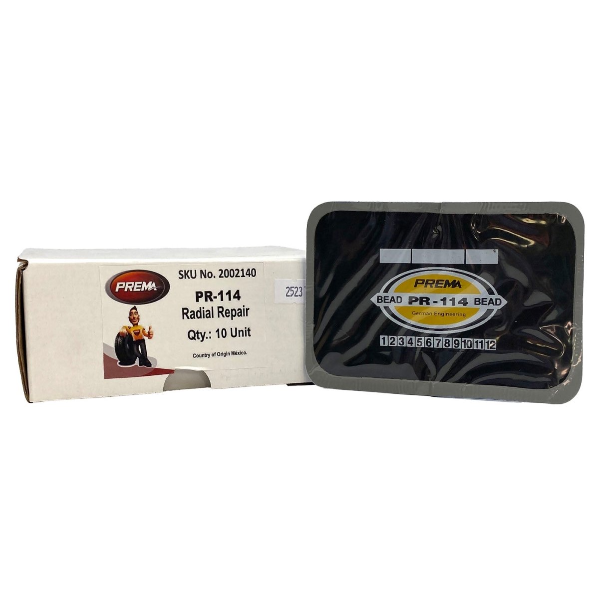 PREMA PRE-PR-114 Radial Repair Unit, 5-1/4" x 3-1/4", 1 Ply (Box of 10)