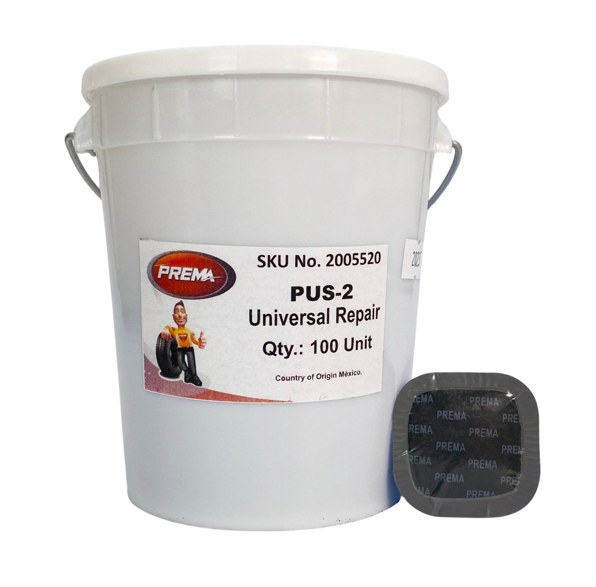 PREMA PRE-PUS-2 Universal Tire Patch, 1-3/4" Square (100/Bucket)