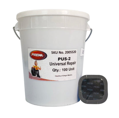 PREMA PRE-PUS-2 Universal Tire Patch, 1-3/4" Square (100/Bucket)