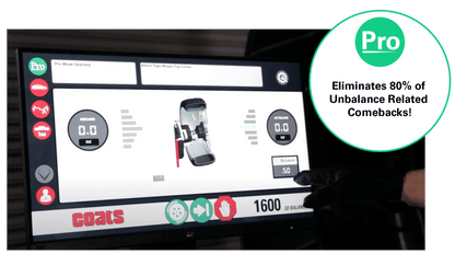 Coats 1600-3D Direct Drive Wheel Balancer with Touchscreen