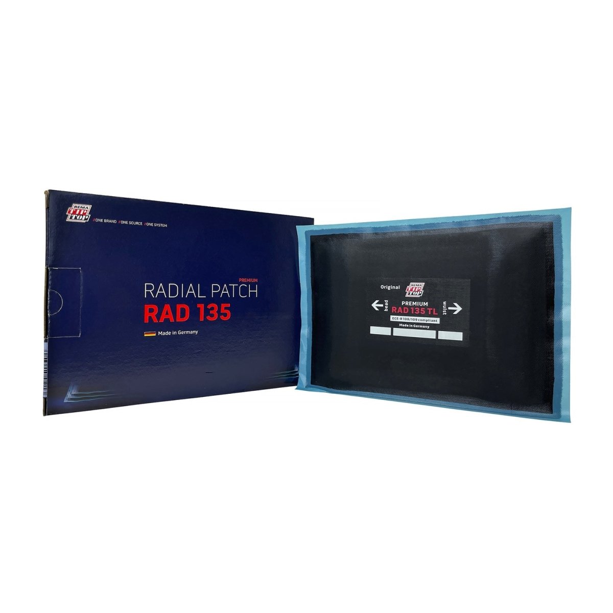 REMA REM-RAD-135 Radial Repair Unit, 5-3/4" x 8", 4-Ply, Box of 10