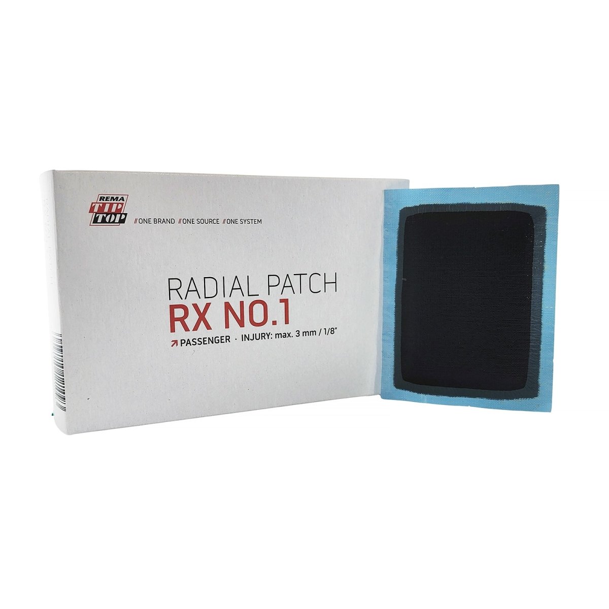 REMA REM-RAD-1N Radial Repair Unit, 2" x 2-3/4", Rubber Reinforced, Non-Directional (Box of 20)