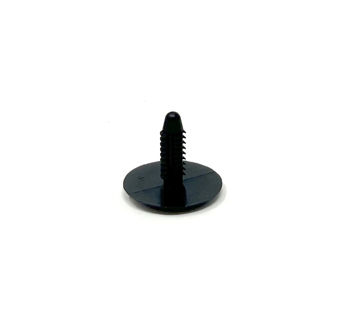 MT-RSR RC-610-25 Black Universal Nylon Shield Retainer, 1" Head Diameter, 1/4" Stem Diameter, 25/32" Stem Length, Ford # N808370-S (Pack of 25)