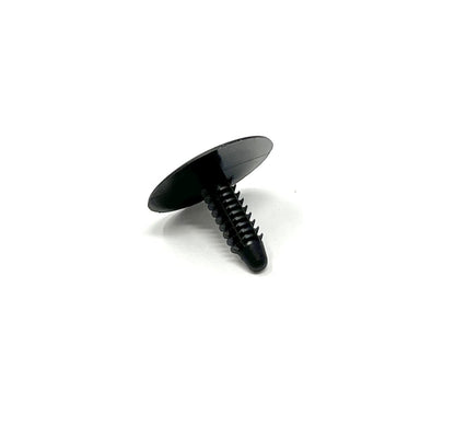 MT-RSR RC-610-25 Black Universal Nylon Shield Retainer, 1" Head Diameter, 1/4" Stem Diameter, 25/32" Stem Length, Ford # N808370-S (Pack of 25)