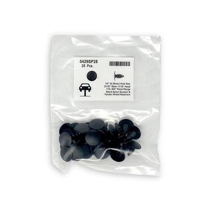 MT-RSR RC-612-25 Universal Nylon Shield Retainer, 11/16" Head Diameter, 5/16" Stem Diameter, 5/8" Stem Length, GM #332364 (Pack of 25)