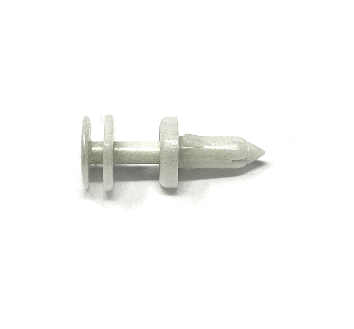 MT-RSR RC-642-50 White Nylon Door Push Retainer Clip, 1/4" Hole, 11/16" Stem (Pack of 50)