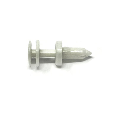MT-RSR RC-642-50 White Nylon Door Push Retainer Clip, 1/4" Hole, 11/16" Stem (Pack of 50)