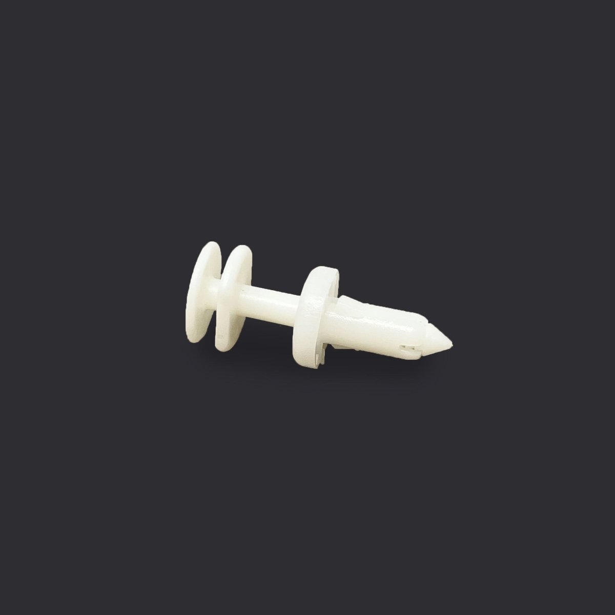 MT-RSR RC-642-50 White Nylon Door Push Retainer Clip, 1/4" Hole, 11/16" Stem (Pack of 50)