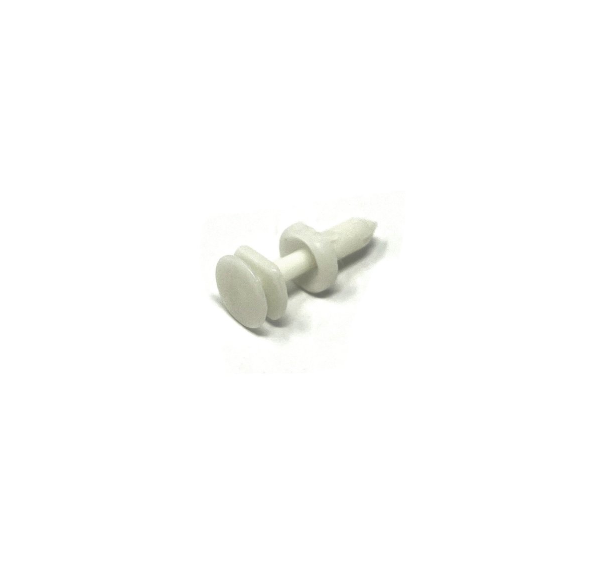 MT-RSR RC-642-50 White Nylon Door Push Retainer Clip, 1/4" Hole, 11/16" Stem (Pack of 50)
