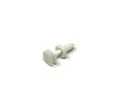 MT-RSR RC-642-50 White Nylon Door Push Retainer Clip, 1/4" Hole, 11/16" Stem (Pack of 50)
