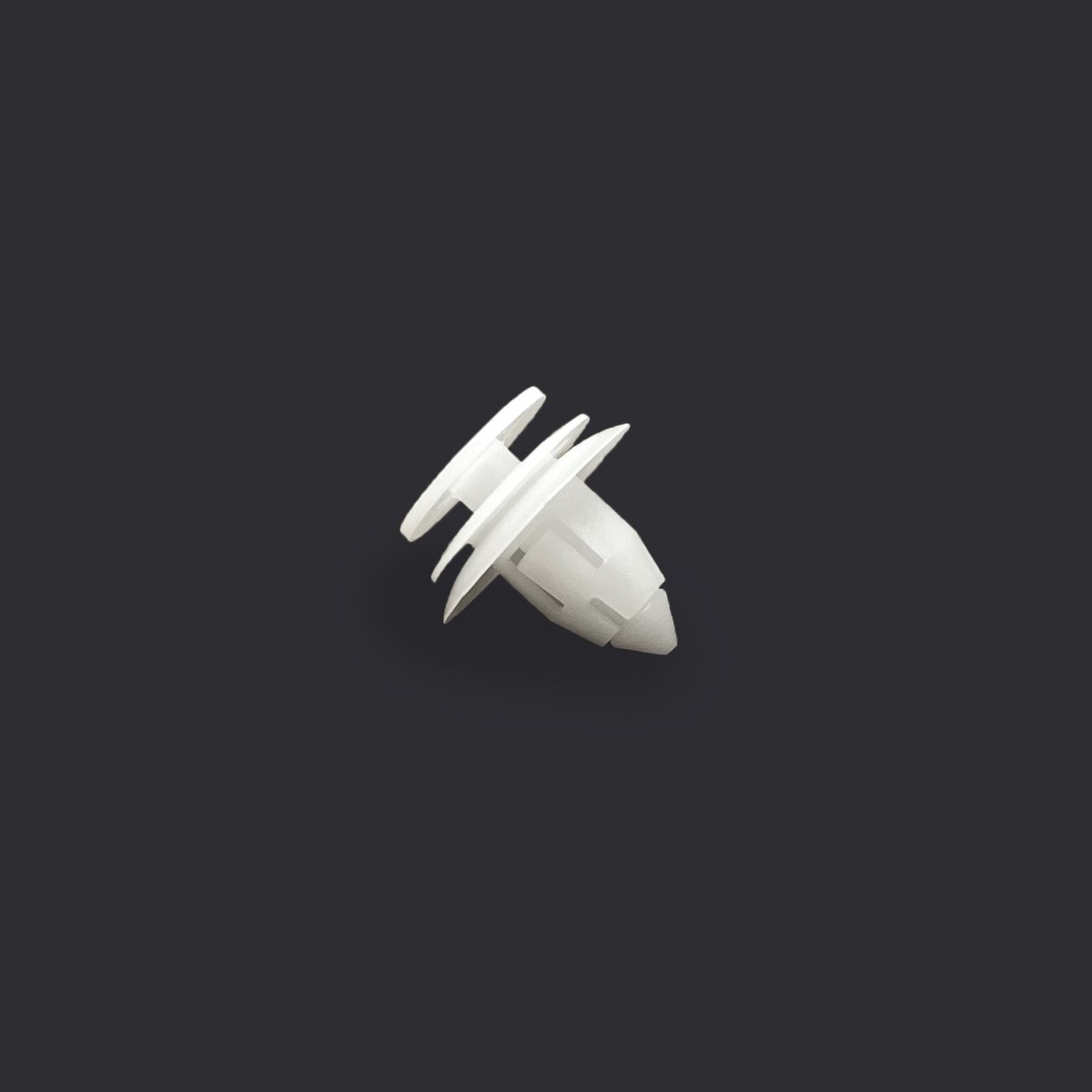 MT-RSR RC-645-25 White Nylon Door Panel Retainer, 9.5mm Hole, 15mm Head, 14mm Stem (Pack of 25)