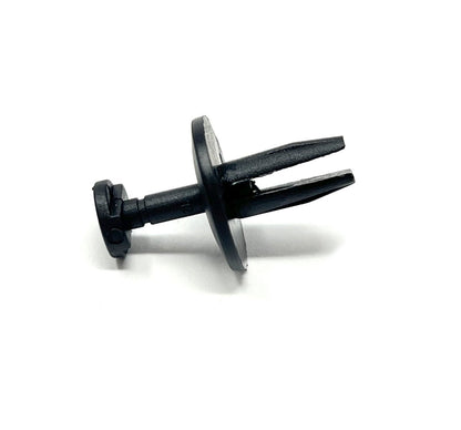MT-RSR RC-652-50 Push-Type Retainer, Black Nylon, 11/16" Head Dia, 9/16" Stem, Fits 1/4" Hole, Pack of 50