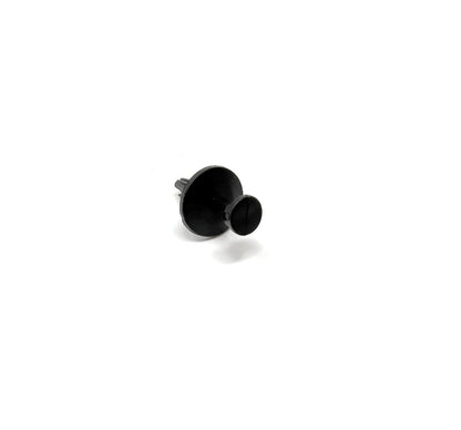 MT-RSR RC-652-50 Push-Type Retainer, Black Nylon, 11/16" Head Dia, 9/16" Stem, Fits 1/4" Hole, Pack of 50