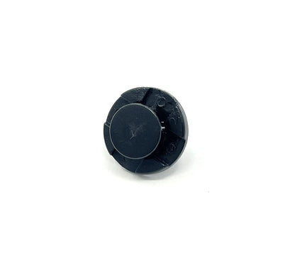 MT-RSR RC-657-15 Black Nylon Push-Type Retainer, 8mm Hole, 9mm Stem (Pack of 15)