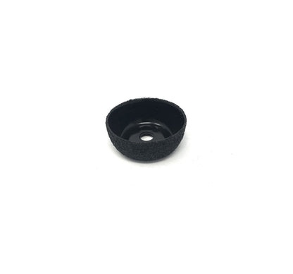 MT-RSR RH-130 2" x 3/4" Contour Wheel, Black, 60 Grit, AH 3/8" – For Buffing Tires