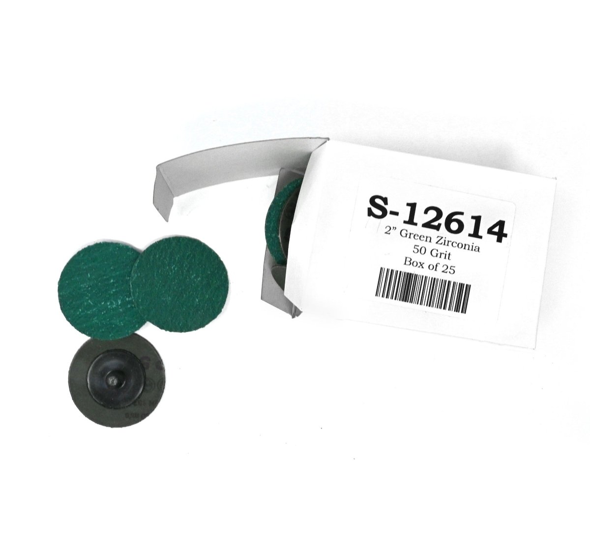 3M S-12614 2" Zirconia Surface Conditioning Disc, 50 Grit, Green (Box of 25)