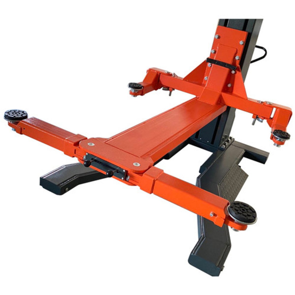 Stratus Single Post Lift 6,600 lbs Capacity Manual Safety Lock Release Car Lift, SAE-S66M