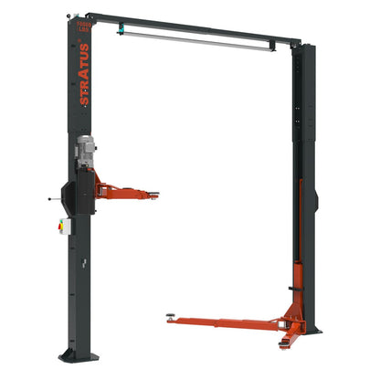 Stratus 2 Post Clear Floor Vehicle Lift, 10,000 lbs Capacity, Single Point Manual Release, SAE-C10A