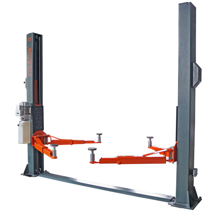 Stratus | 2 Post Pro Floor Plate Open Top Vehicle Lift | 10,000 lbs Capacity | SAE-F10P